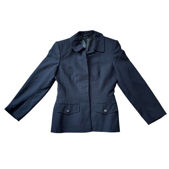 Laura Ashley 100% Wool, Black, Blazer/Jacket, size 4 US - Picture 1 of 11